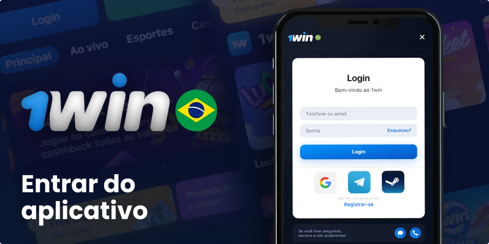 Entrar do aplicativo 1win Brasil