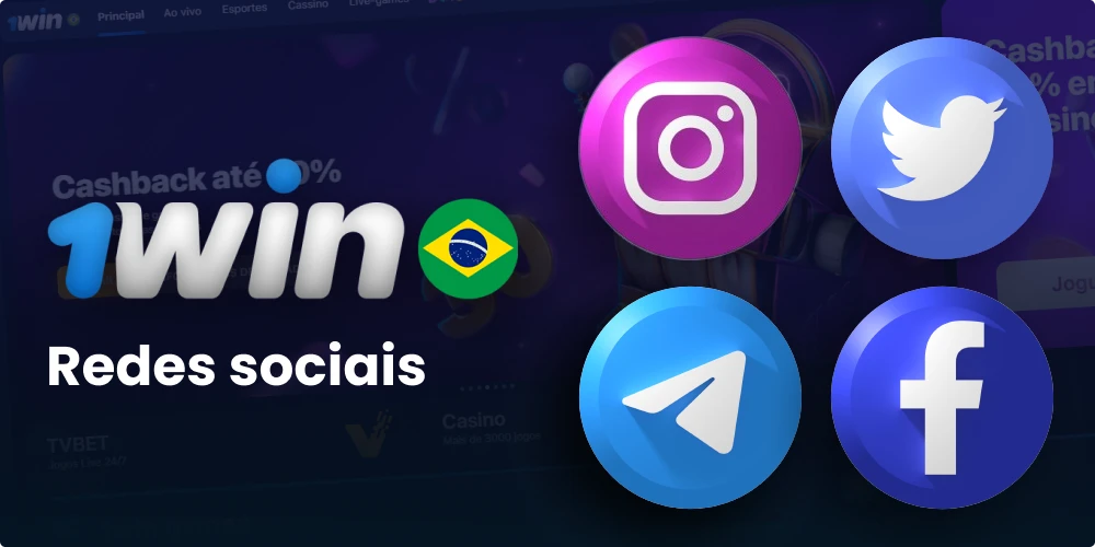 1win Brasil Redes sociais