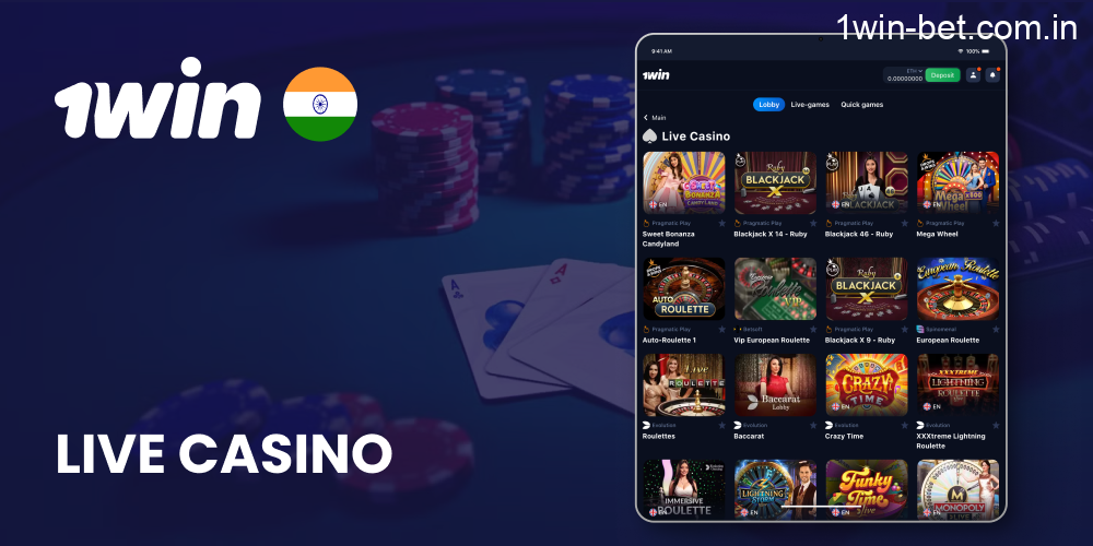Live Casino in 1win India